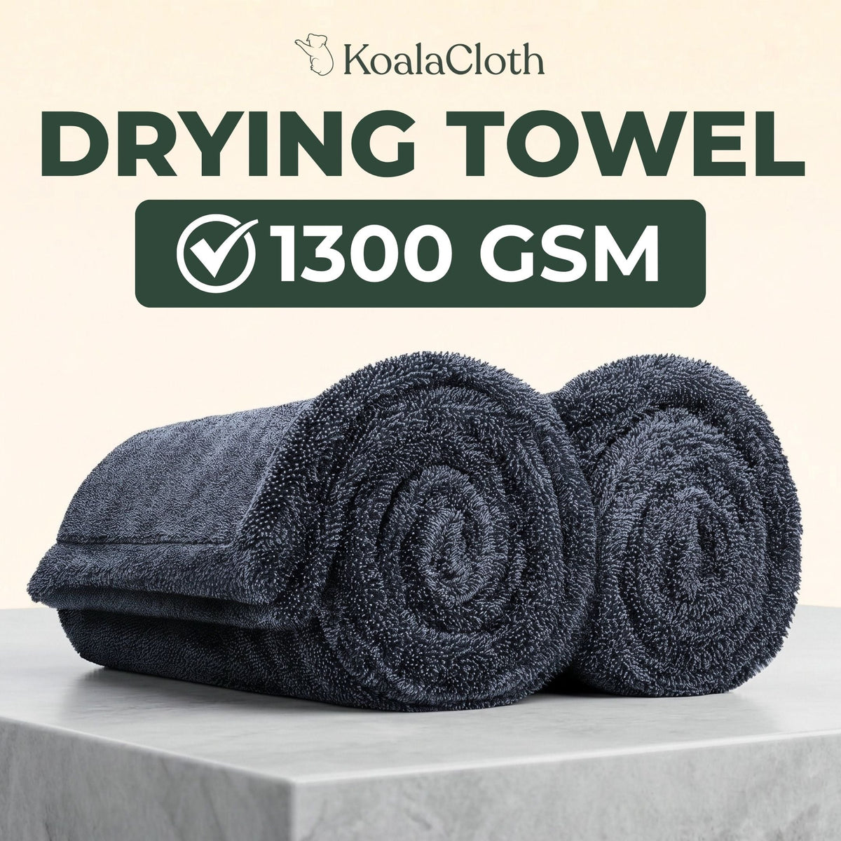 Koala Mammoth Towel – 1300 GSM Car Cleaning & Drying Cloth (90×60 cm)