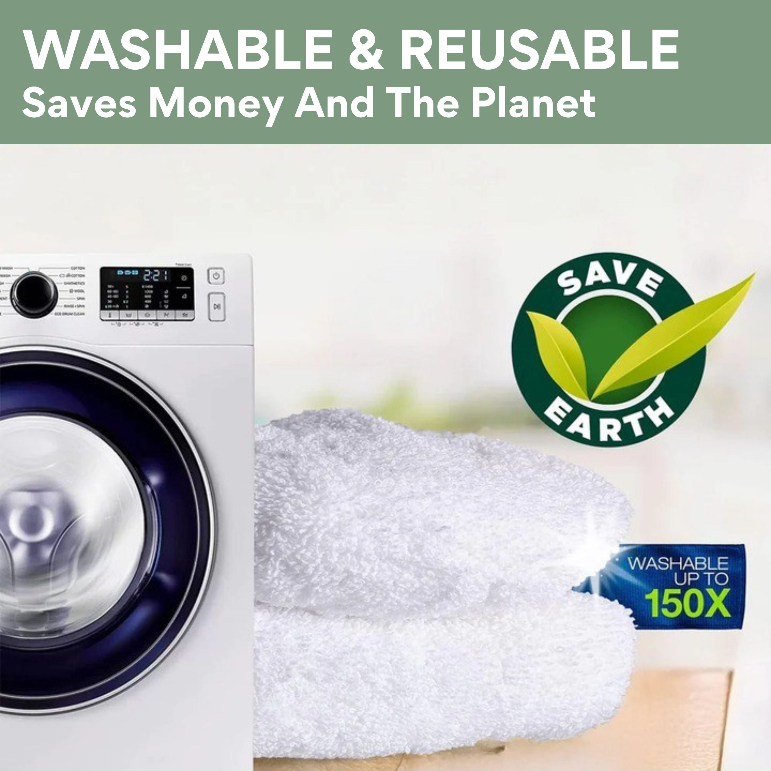 KoalaMop Cloth – Washable & Reusable Mop Pads for Effortless Cleaning