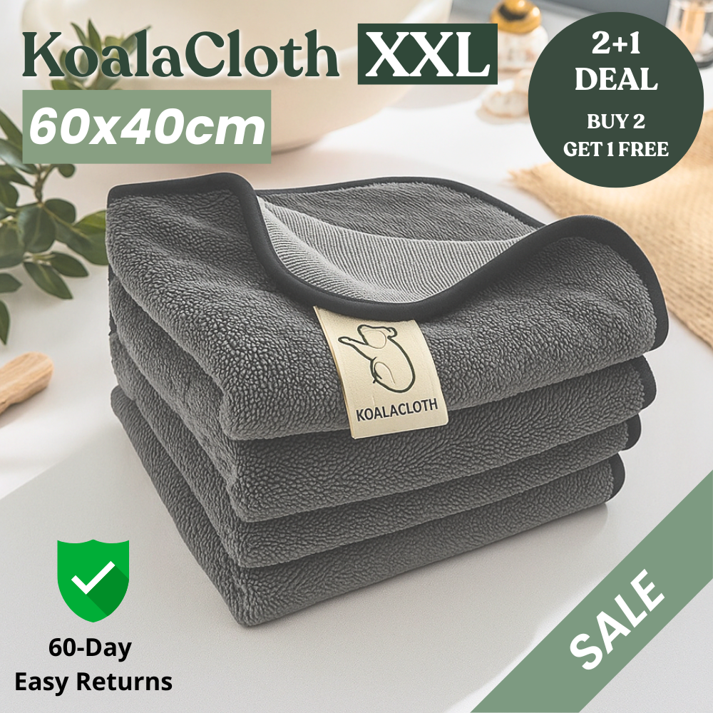 KoalaCloth XXL — Canada's Window & Glass Door Cleaning Cloth (60×40 cm)