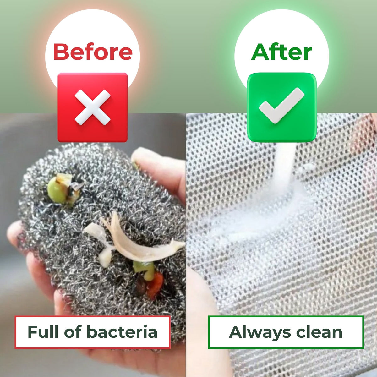 KoalaScrub Single – Hygienic Mesh for Tough, Scratch-Free Cleaning (20x20cm)