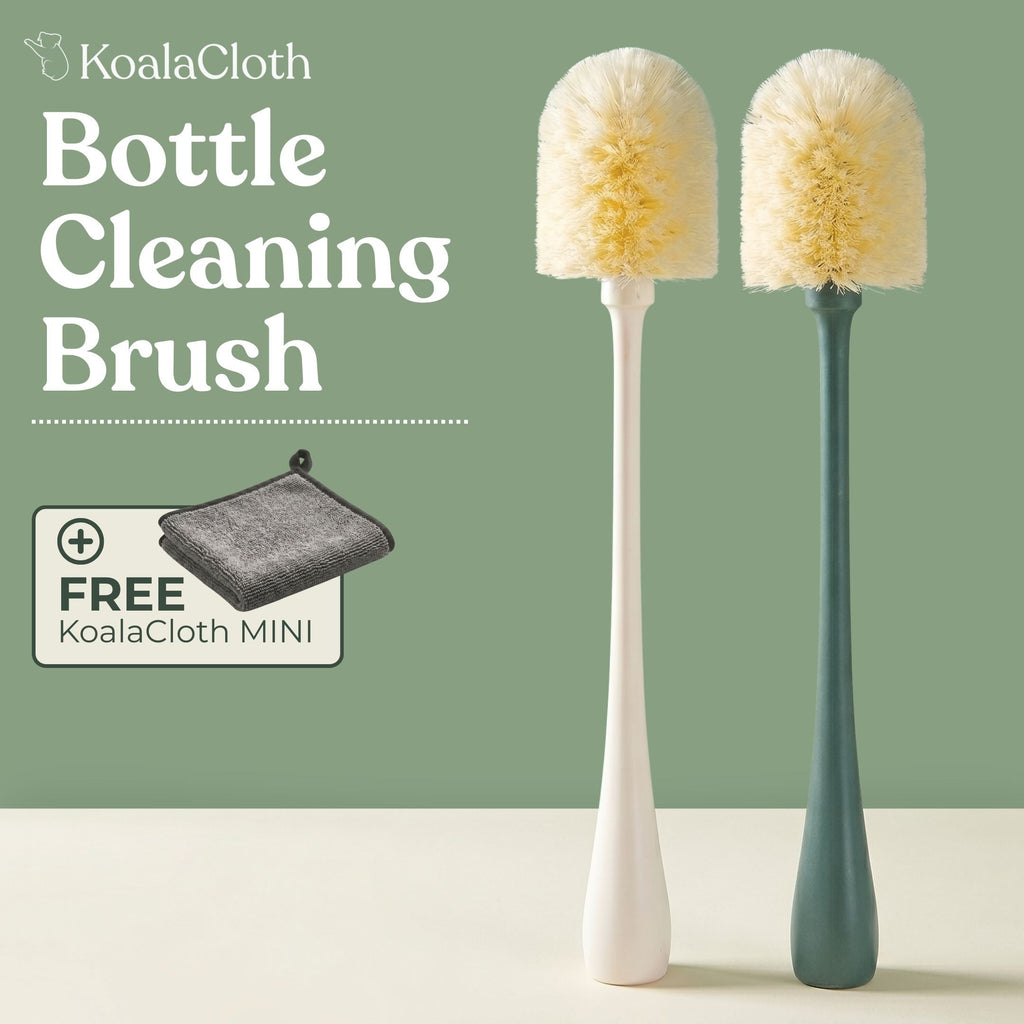Koala Bottle Brush – Soft Bristle Cleaning Brush for Bottles, Glasses & Carafes